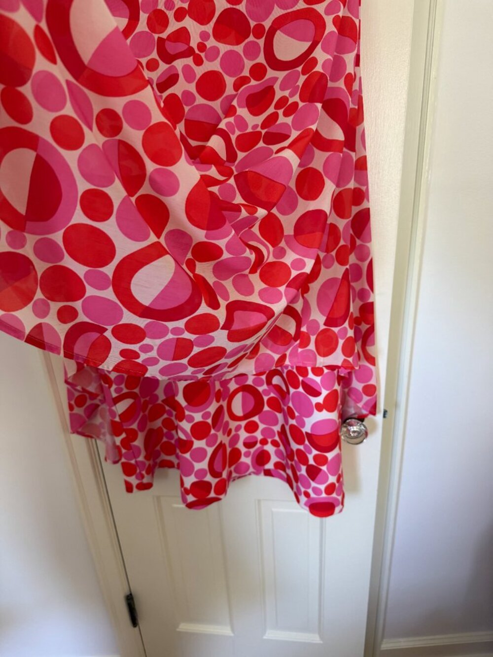 Frances Valentine Bree Polka Dot Cape Dress 1X - Picture 9 of 10